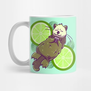 Lime Sea Otter Splash Mug